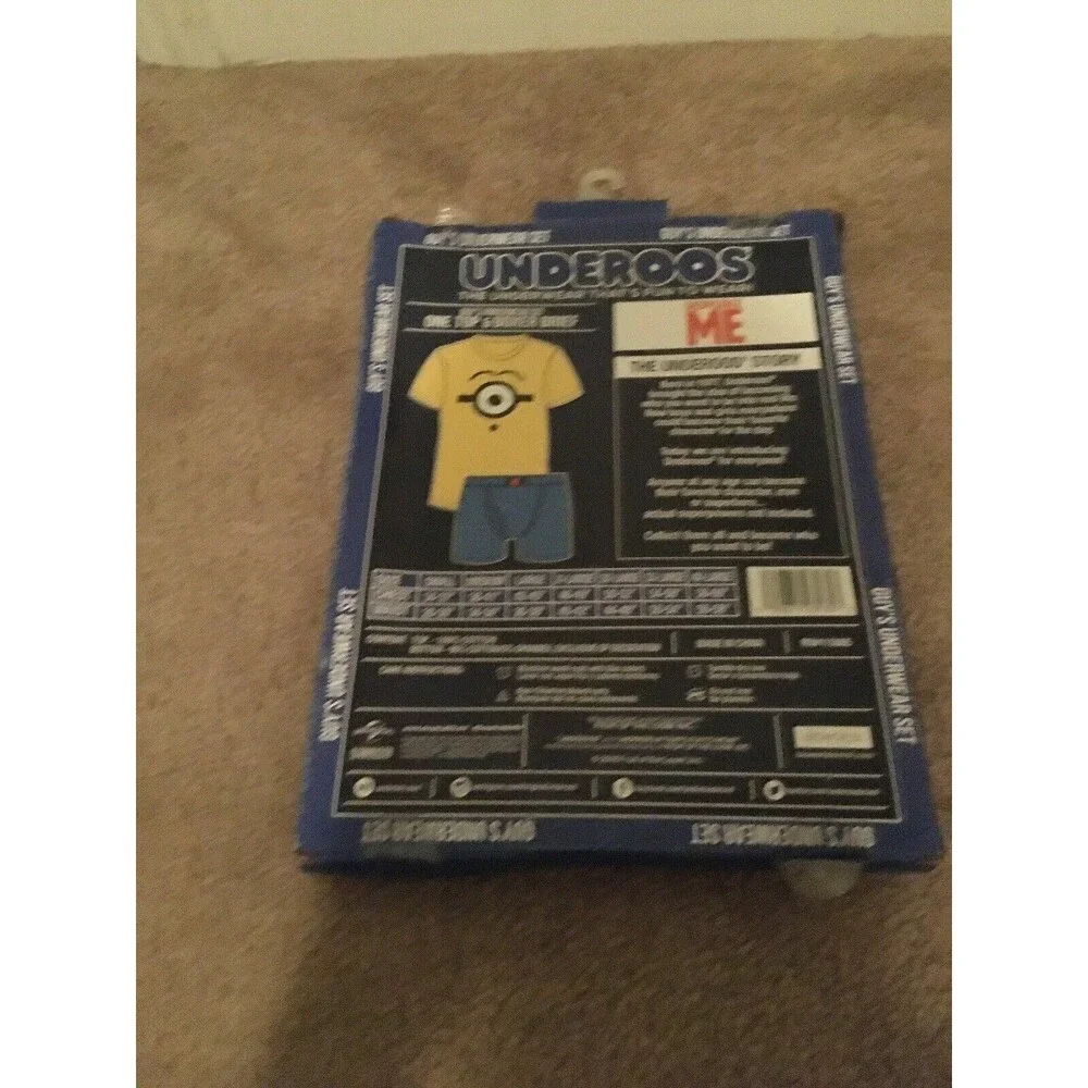 UNDEROOS Despicable Me Minions Men's 2pc Set Boxer Briefs & T-Shirt Size Medium